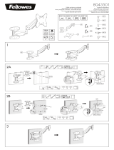 Fellowes Single Arm Wall Mount (CRC80435) Instrukcja obsługi