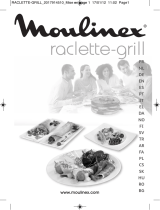 Moulinex RACLETTE CUBE GRIL Instrukcja obsługi