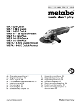 Metabo WEA 14-125 Plus Instrukcja obsługi