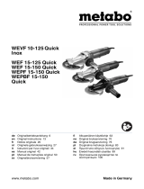 Metabo WEVF 10-125 Quick Inox Instrukcja obsługi
