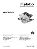 Metabo KSE 55 Vario Plus Instrukcja obsługi