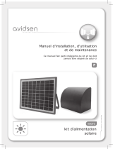 Castorama Kit d'alimentation solaire Avidsen 12 V pour motorisation Avidsen Instrukcja obsługi