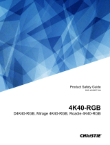 Christie Roadie 4K40-RGB Instrukcja obsługi