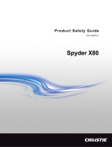 Christie Spyder X80 Instrukcja obsługi