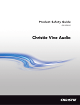 Christie LA3S line array surround loudspeaker Instrukcja obsługi