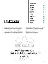 Vetus BOW2512E Instrukcja instalacji