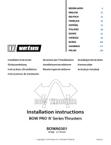 Vetus BOWA0301 Instrukcja instalacji