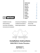 Vetus BOWA0571 Instrukcja instalacji