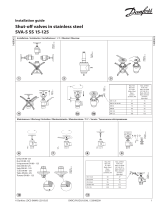 Danfoss Stop valves in stainless steel SVA-S SS 15-125 Instrukcja instalacji