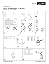 Danfoss Check & stop valve and Check valves SCA-X and CHV-X 15-125 Instrukcja instalacji