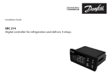 Danfoss ERC 214 Digital controller for refrigeration and defrost, 4 relay Instrukcja instalacji
