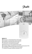 Danfoss CF-RS Standard Room Thermostat Instrukcja instalacji