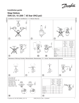 Danfoss Stop valves SVA-S and SVA-L 15-200 - 65bar (942 psi) Instrukcja instalacji