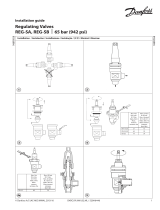 Danfoss Regulating Valves, REG-SA and REG-SB 10-65 - 65bar (942 psi) Instrukcja instalacji