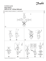 Danfoss Stop valves SVA-S 6-10 - 65 bar (942 psi) Instrukcja instalacji