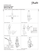 Danfoss Regulating Valves, REG-SA and REG-SB 10-65 Instrukcja instalacji