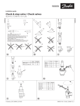 Danfoss Check & stop valve and Check valves SCA-X and CHV-X 15-125 Instrukcja instalacji