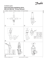 Danfoss REG-SA and REG-SB 10-65 - 65bar (942 psi) Instrukcja instalacji