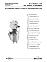 Micro Motion Pressure Equipment Directive - Model 3098 Instrukcja obsługi