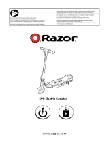 Razor E90 Accelerator Electric Scooter Instrukcja obsługi