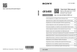 Sony ILCE 6400 Instrukcja obsługi