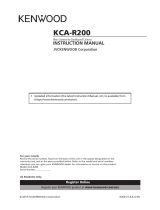 Kenwood KCA-R200 Instrukcja obsługi