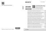 Sony A6400 Noir boitier nu Instrukcja obsługi