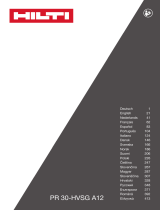 Hilti PR 30-HVSG A12 Instrukcja obsługi
