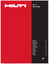 Hilti GX 3 Instrukcja obsługi