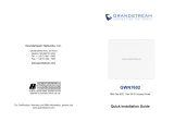 Grandstream GWN7602 Quick Installation Guide