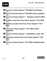 Toro Flex-Force Power System 60V MAX Axial Blower Instrukcja obsługi