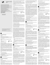 Sennheiser XSW-D PORTABLE INTERVIEW SET Instrukcja obsługi