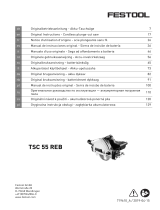 Festool TSC 55 Li 5,2 REBI-Set-SCA-FS Instrukcja obsługi