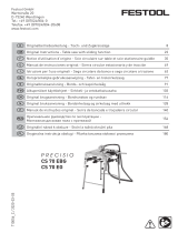 Festool CS 70 EBG Instrukcja obsługi