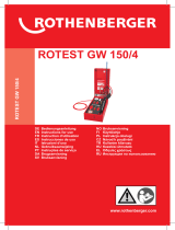 Rothenberger ROTEST GW 150/4 Instrukcja obsługi