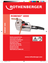 Rothenberger Electric bender ROBEND 4000 set Instrukcja obsługi