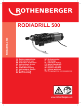 Rothenberger RODIADRILL 500 Instrukcja obsługi