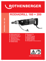 Rothenberger Drill motor RODIADRILL Instrukcja obsługi