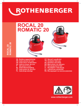 Rothenberger Decalcifying pump ROCAL 20 Instrukcja obsługi