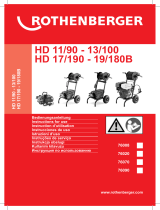 Rothenberger High-pressure drain cleaner HD 13/100 Instrukcja obsługi