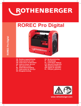 Rothenberger Refrigerant recovery device ROREC Instrukcja obsługi