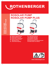 Rothenberger Solar filling pump ROSOLAR Pump Instrukcja obsługi