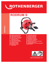 Rothenberger Drum machine RODRUM S Instrukcja obsługi