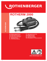 Rothenberger ROTHERM 2000 Instrukcja obsługi