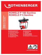 Rothenberger ROWELD P 160 Saniline Instrukcja obsługi