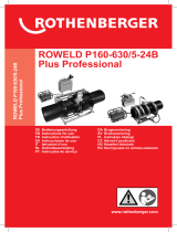 Rothenberger Kunststoffrohr-Stumpfschweißmaschine P 160B Instrukcja obsługi