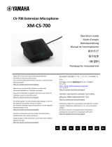Yamaha CS-700 Extension Microphone [XM-CS-700] Instrukcja obsługi