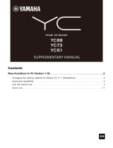 Yamaha YC Series Stage Keyboard Instrukcja obsługi