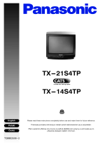 Panasonic TX14S4TP Instrukcja obsługi