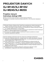 Casio XJ-M140, XJ-M145, XJ-M150, XJ-M155, XJ-M240, XJ-M245, XJ-M250, XJ-M255 (SerialNumber: S9*****, B9***A) Instrukcja obsługi